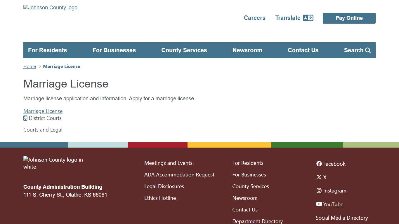 Marriage License Johnson County Kansas